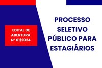 Processo seletivo de estágio: inscrições até dia 14 de outubro